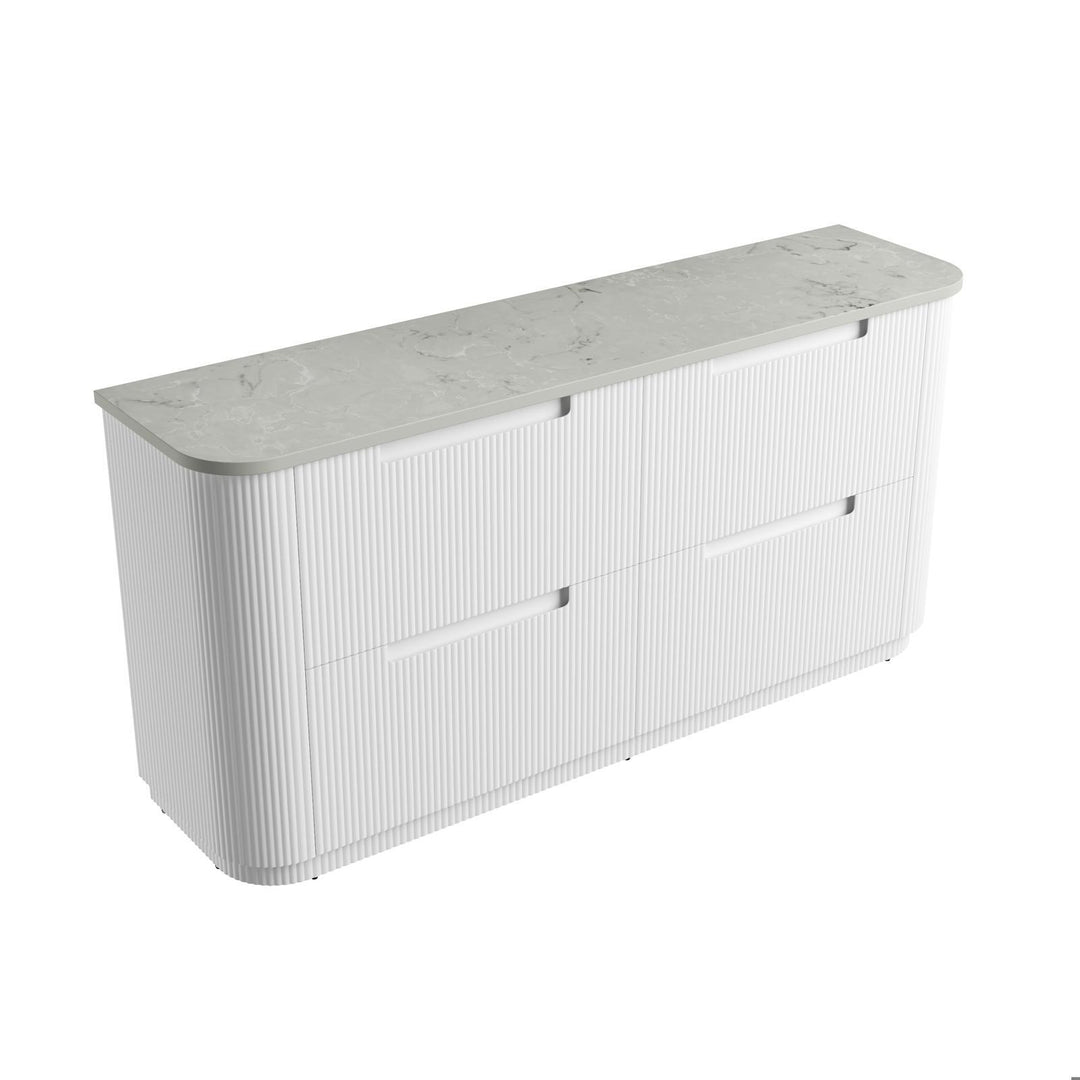 Aulic Curva Floor Standing Double Vanity - 1800mm - Design 10
