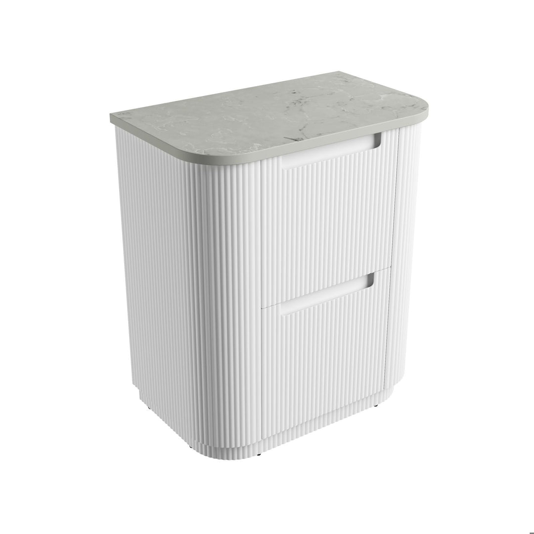 Aulic Curva Floor Standing Vanity - 750mm - Design 10