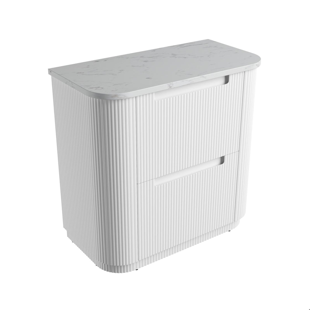 Aulic Curva Floor Standing Vanity - 900mm - Design 10