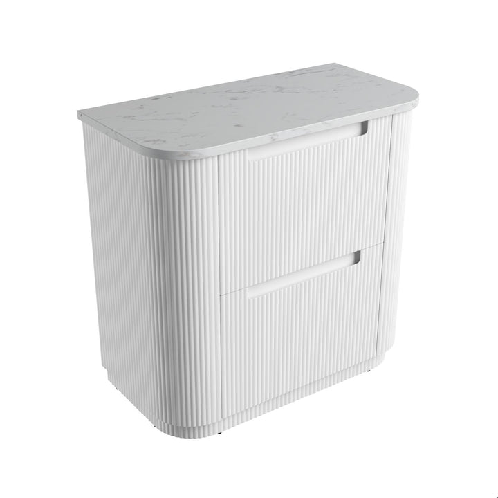 Aulic Curva Floor Standing Vanity - 900mm - Design 10