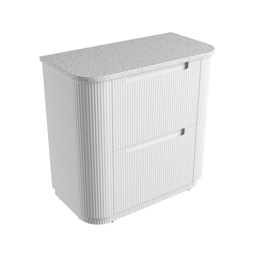 Aulic Curva Floor Standing Vanity - 900mm - Design 10
