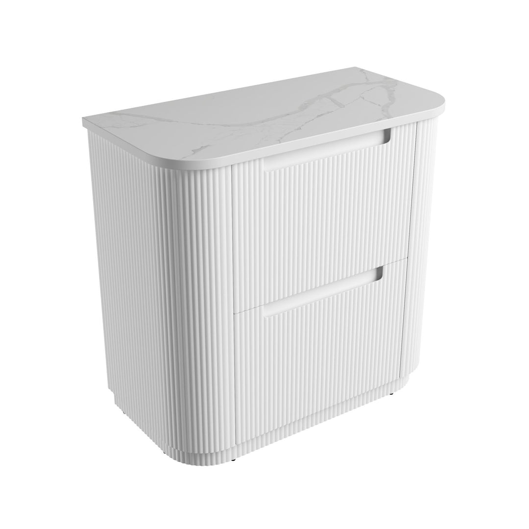 Aulic Curva Floor Standing Vanity - 900mm - Design 10