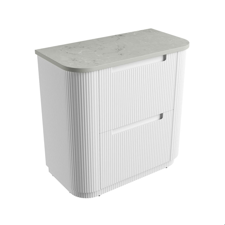 Aulic Curva Floor Standing Vanity - 900mm - Design 10