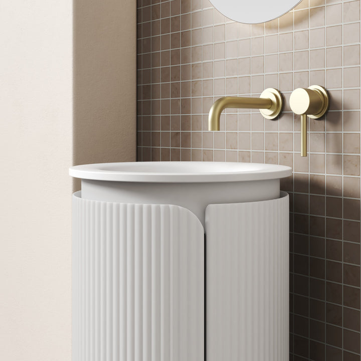 Aulic Civaro Floor Standing Pillar Vanity - 420mm - Design 10