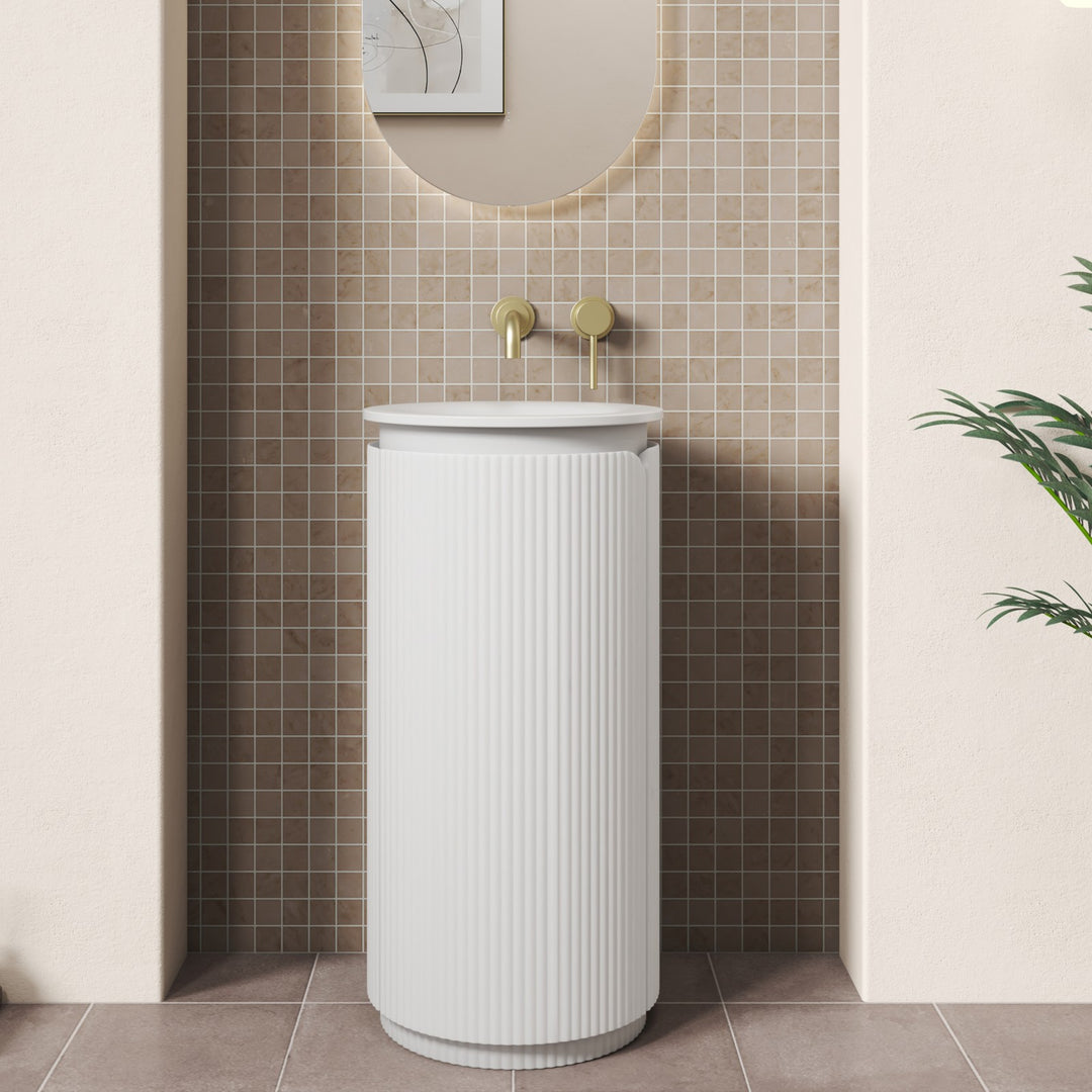 Aulic Civaro Floor Standing Pillar Vanity - 420mm - Design 10