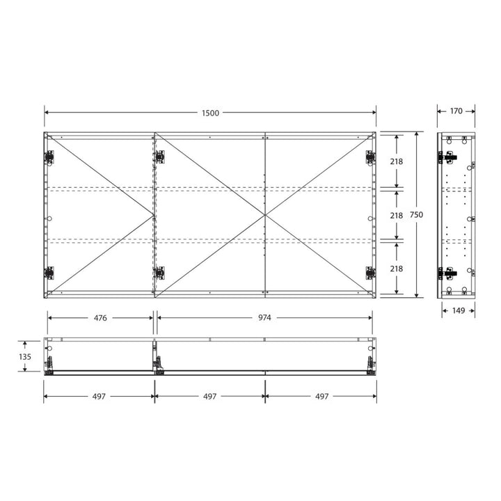 Fienza Carmen Framed Mirror