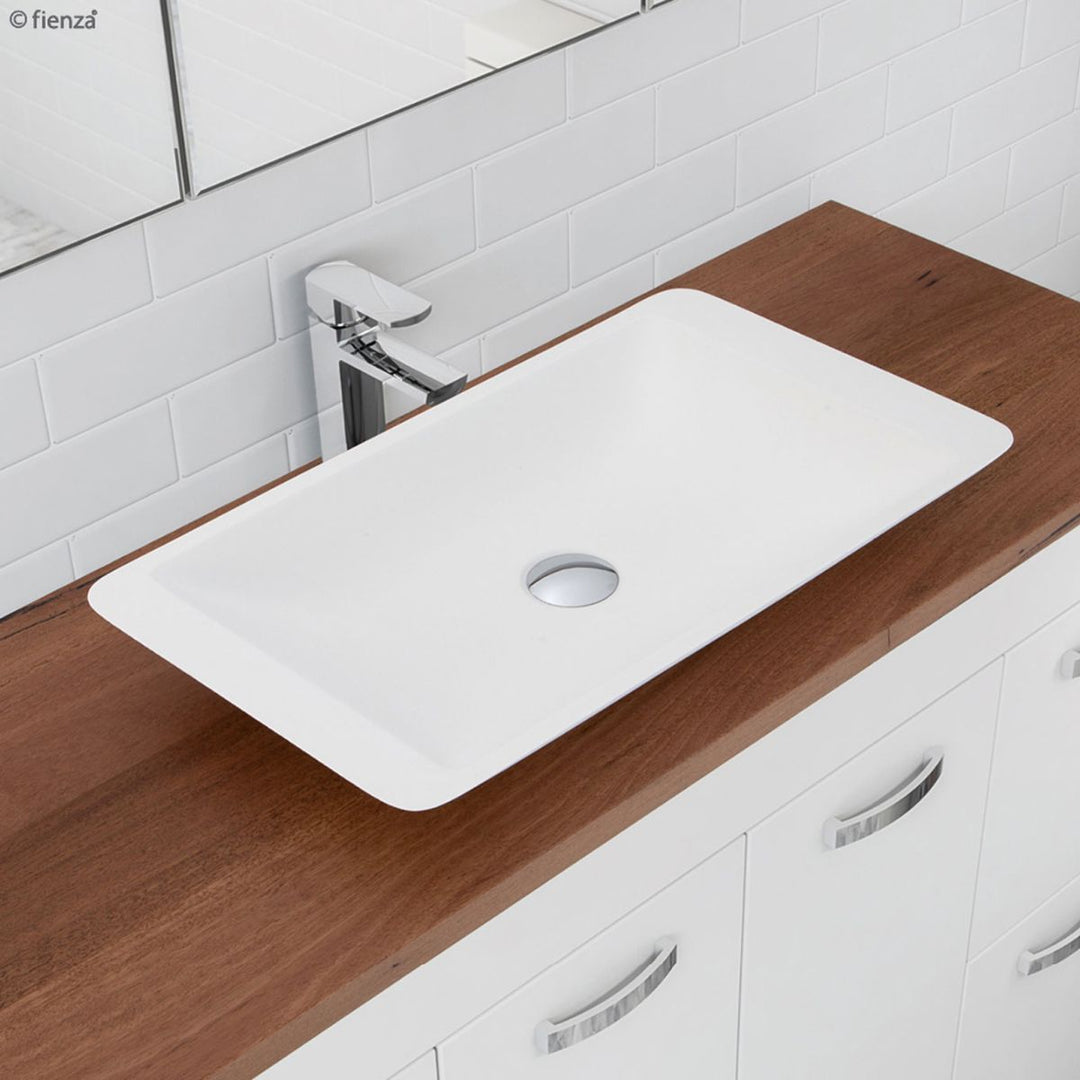 Fienza Classique Above Counter Cast Stone Basins 600mm x 345mm