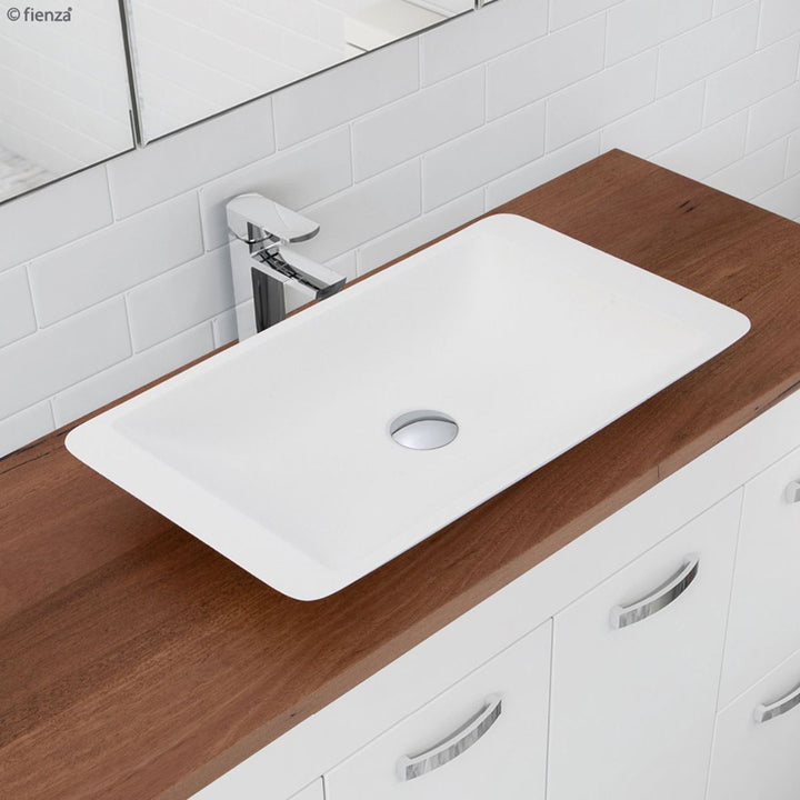 Fienza Classique Above Counter Cast Stone Basins 600mm x 345mm