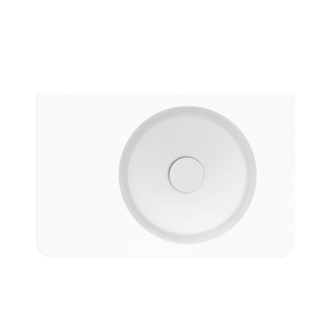 Fienza Encanto 470 Solid Surface Wall Basin Overflow 470mm x 300mm