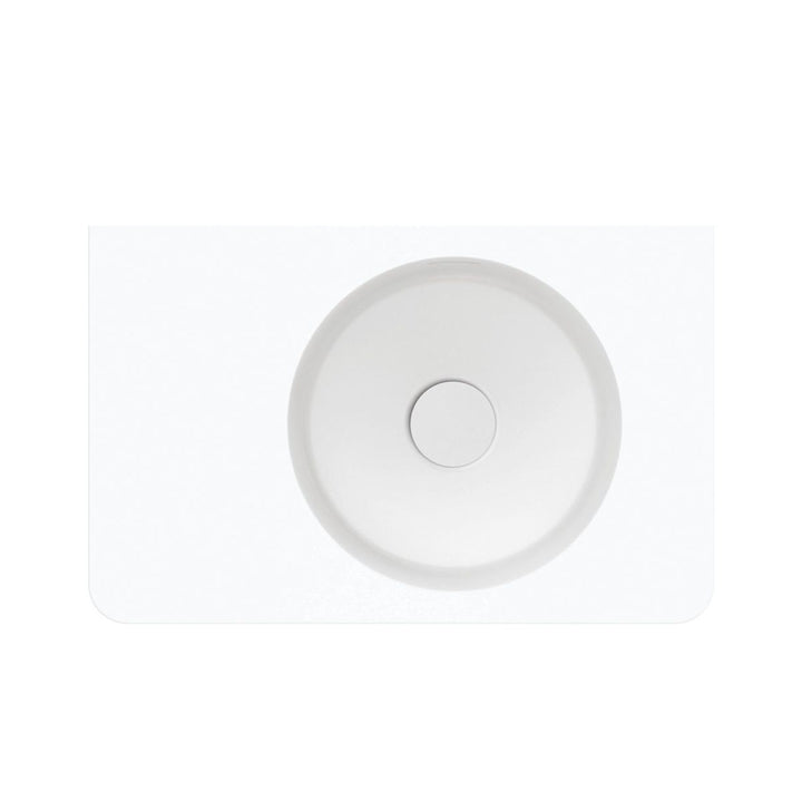 Fienza Encanto 470 Solid Surface Wall Basin Overflow 470mm x 300mm