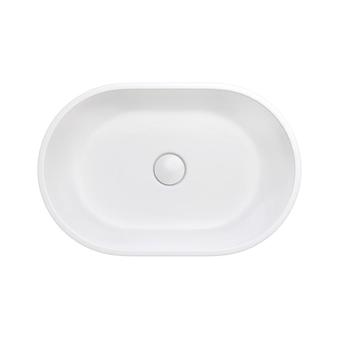 Fienza Nero Cast Above Counter Stone Basin 580mm x 380mm