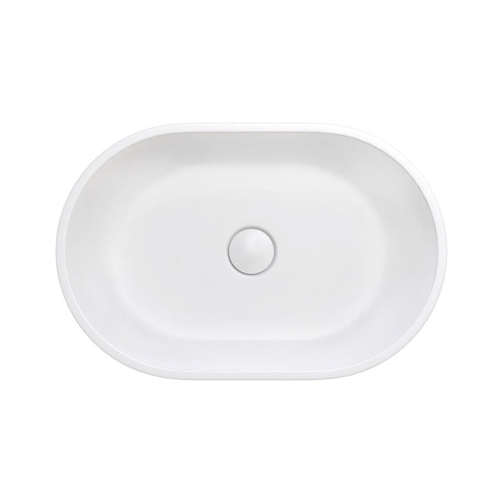 Fienza Nero Cast Above Counter Stone Basin 580mm x 380mm