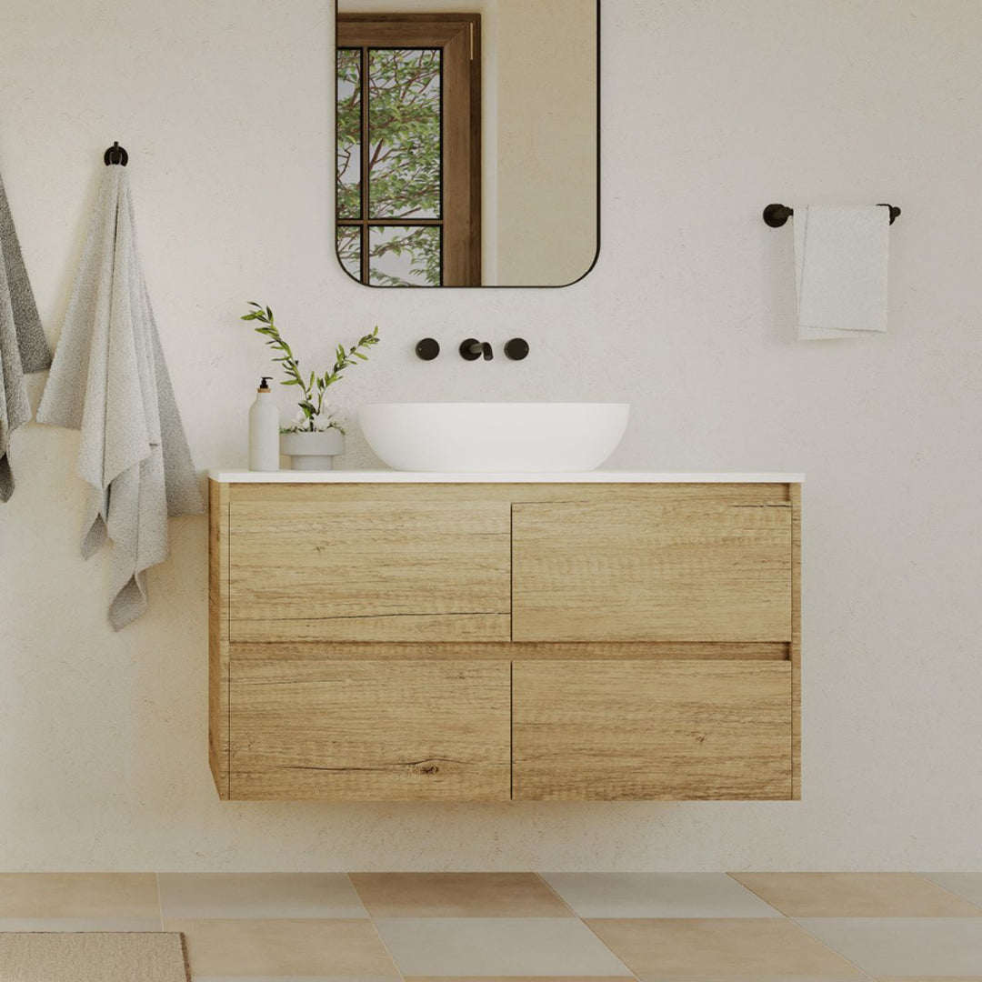 Fienza Nero Cast Above Counter Stone Basin 580mm x 380mm