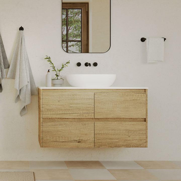 Fienza Nero Cast Above Counter Stone Basin 580mm x 380mm