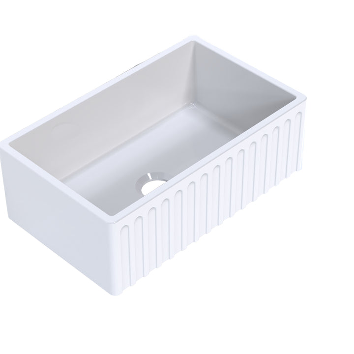 Turner Hastings Cove 75 Fireclay Butler Sink - Design 10