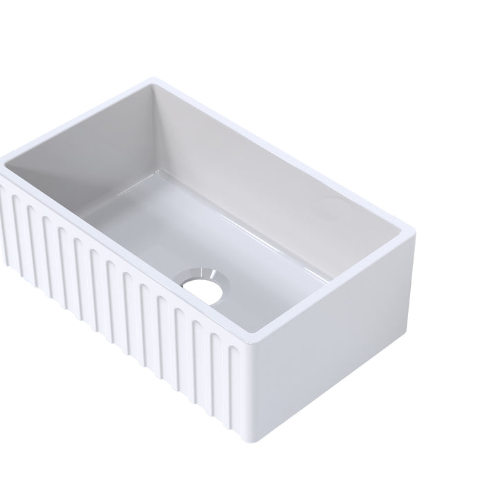 Turner Hastings Cove 75 Fireclay Butler Sink - Design 10