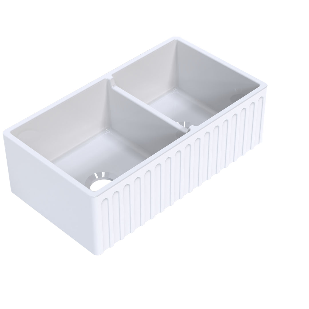 Turner Hastings Cove 85 Fireclay Butler Sink - Design 10