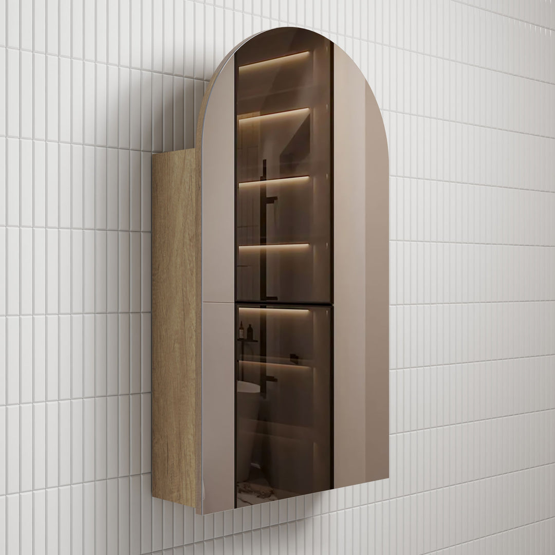 Aulic Canterbury Arch Shaving Cabinet 500 x 900mm