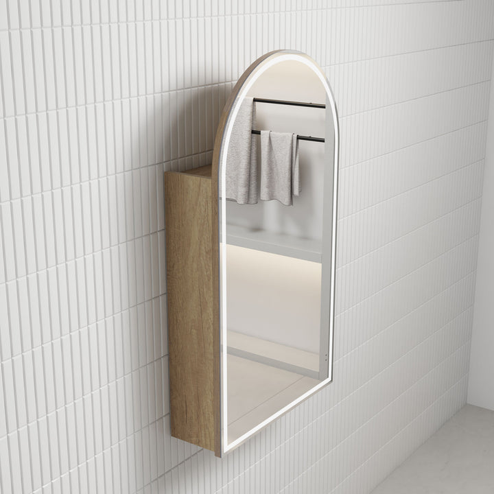 Aulic Canterbury Arch LED Frameless Shaving Cabinet 500 x 900mm
