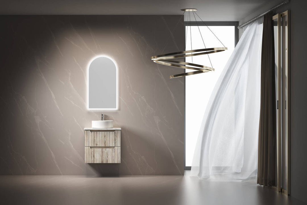 Aulic Canterbury Arch LED Mirror 503 x 903mm