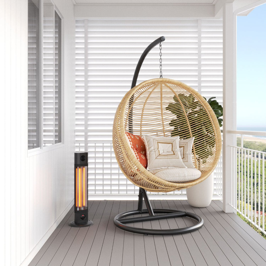 Cedar 1800W Free Standing Outdoor Heater with Remote 840mm