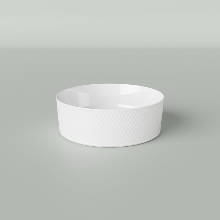 Marquis Chevron Above Counter Ceramic Basin