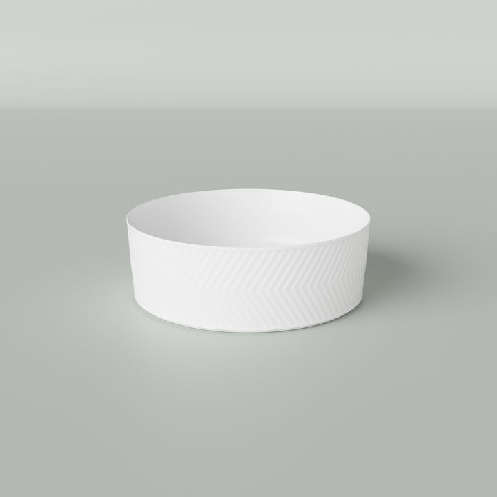 Marquis Chevron Above Counter Ceramic Basin