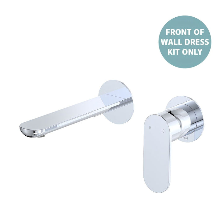 Fienza Empire Slim Basin/Bath Round Plate 160mm Lead Free Wall Mixer (Dress Kit)