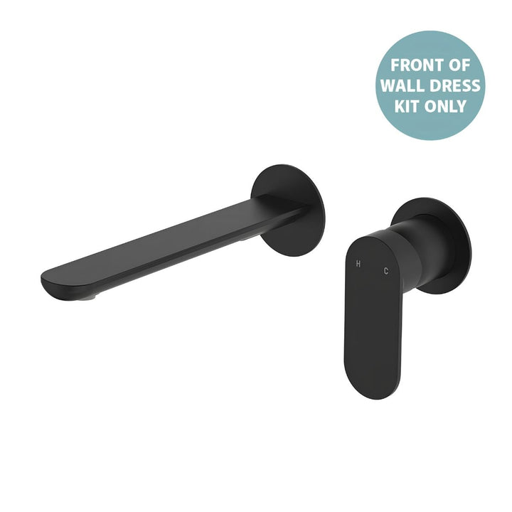 Fienza Empire Slim Basin/Bath Round Plate 200mm Lead Free Wall Mixer (Dress Kit)