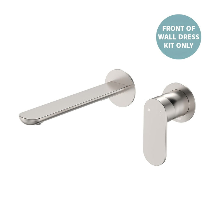 Fienza Empire Slim Basin/Bath Round Plate 200mm Lead Free Wall Mixer (Dress Kit)