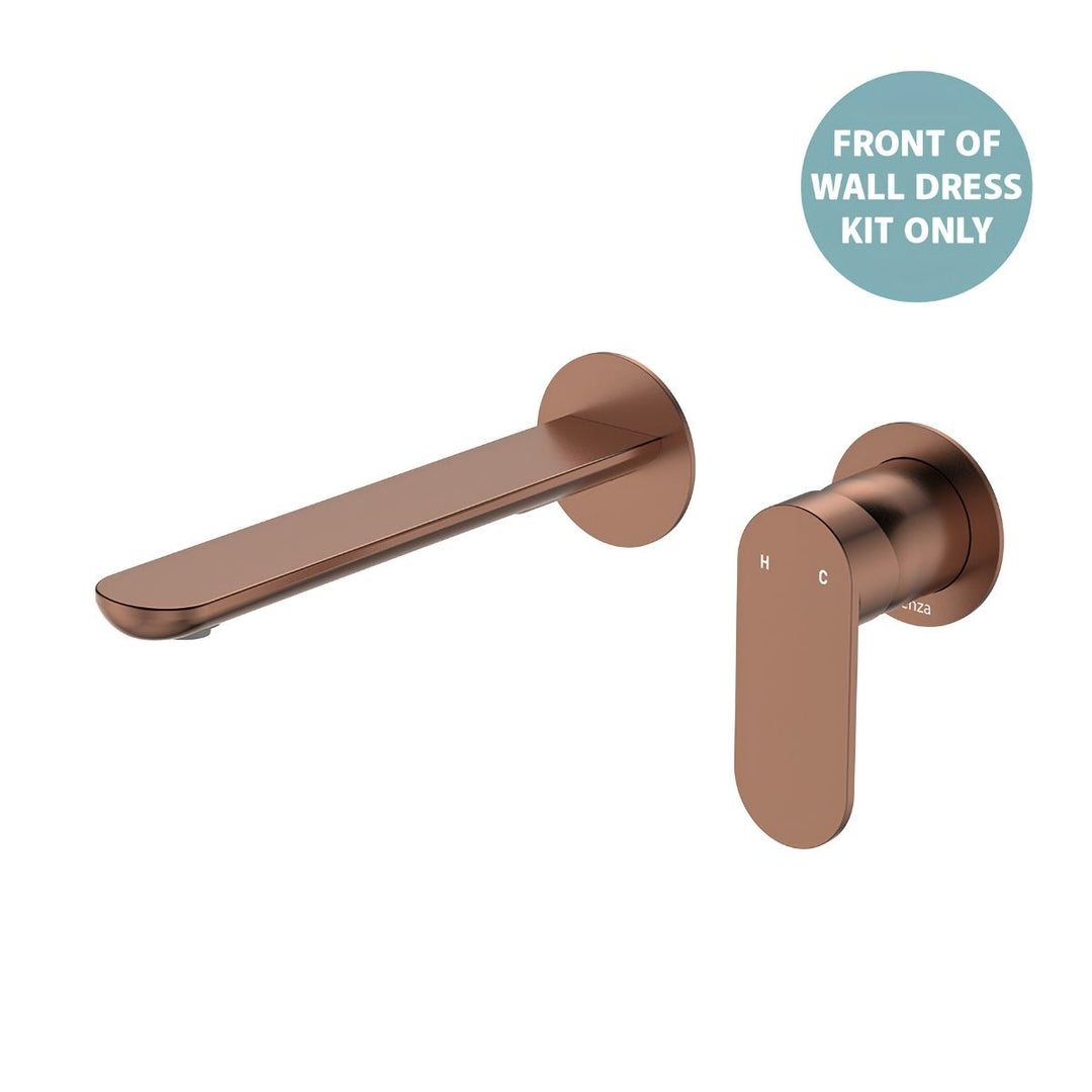 Fienza Empire Slim Basin/Bath Round Plate 200mm Lead Free Wall Mixer (Dress Kit)