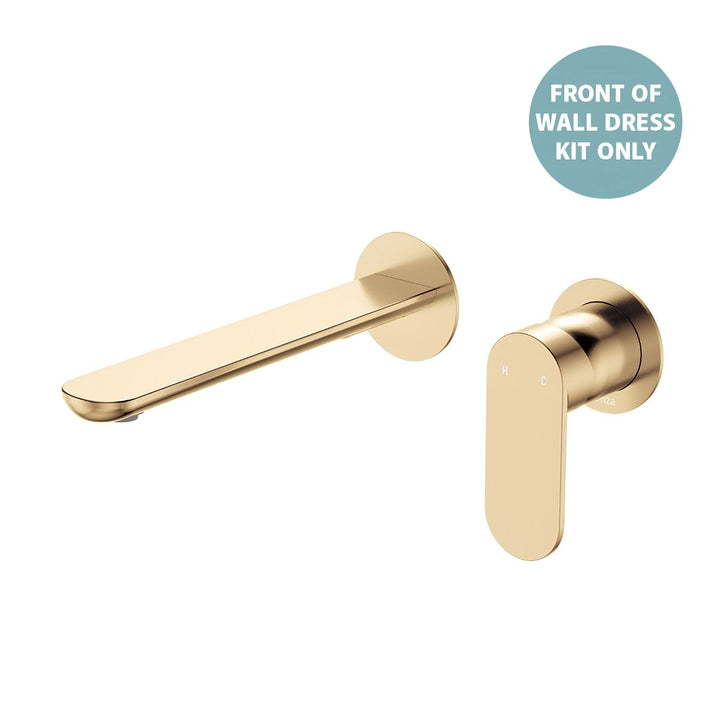 Fienza Empire Slim Basin/Bath Round Plate 200mm Lead Free Wall Mixer (Dress Kit)
