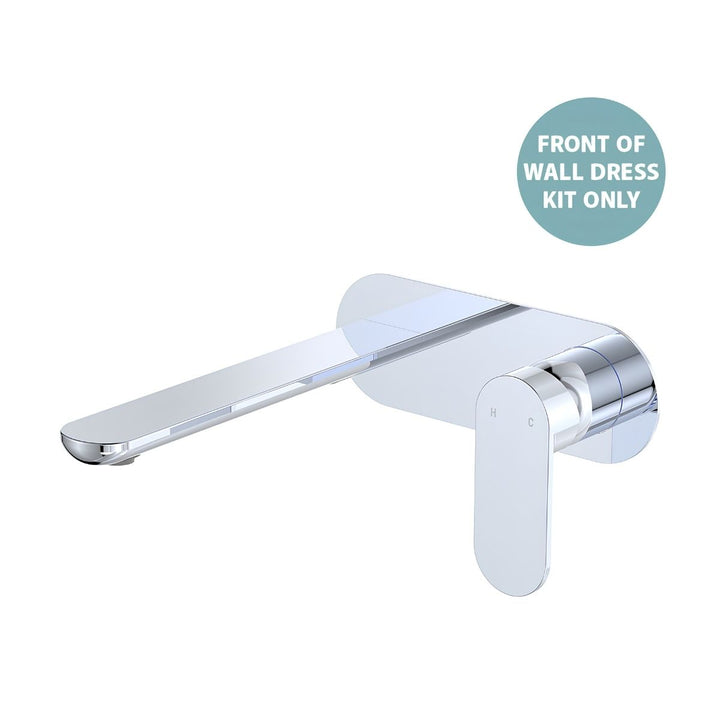 Fienza Empire Slim Basin/Bath Oval Plate 200mm Lead Free Wall Mixer (Dress Kit)