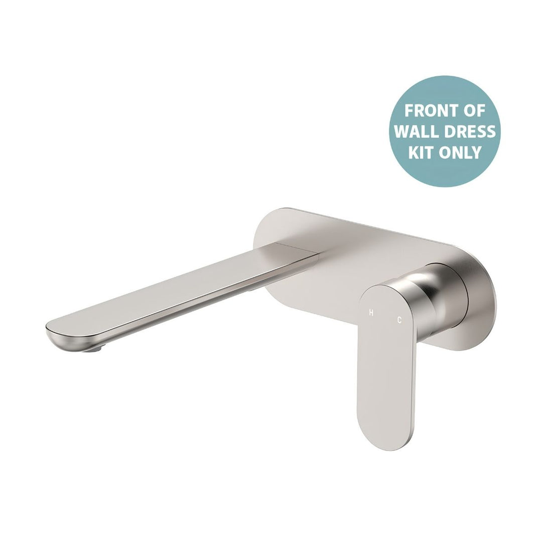 Fienza Empire Slim Basin/Bath Oval Plate 200mm Lead Free Wall Mixer (Dress Kit)