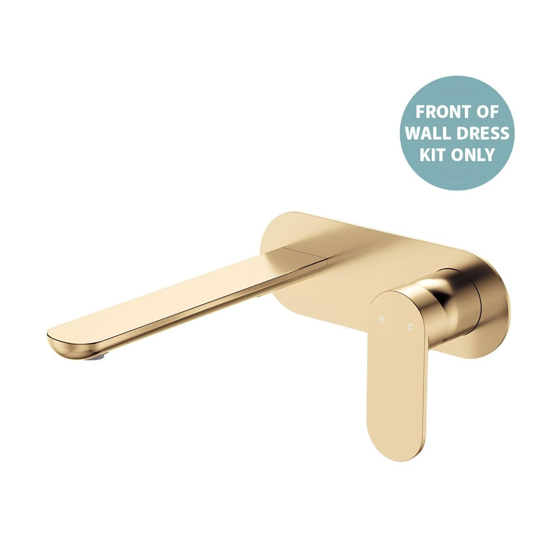 Fienza Empire Slim Basin/Bath Oval Plate 200mm Lead Free Wall Mixer (Dress Kit)