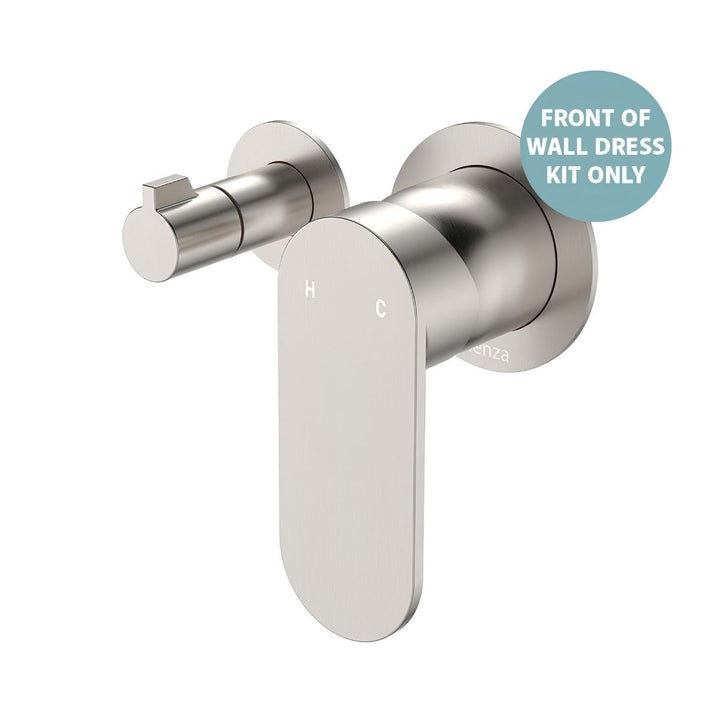 Fienza Empire Slim Small Round Plates Horizontal Lead Free Wall Diverter Mixer (Dress Kit)