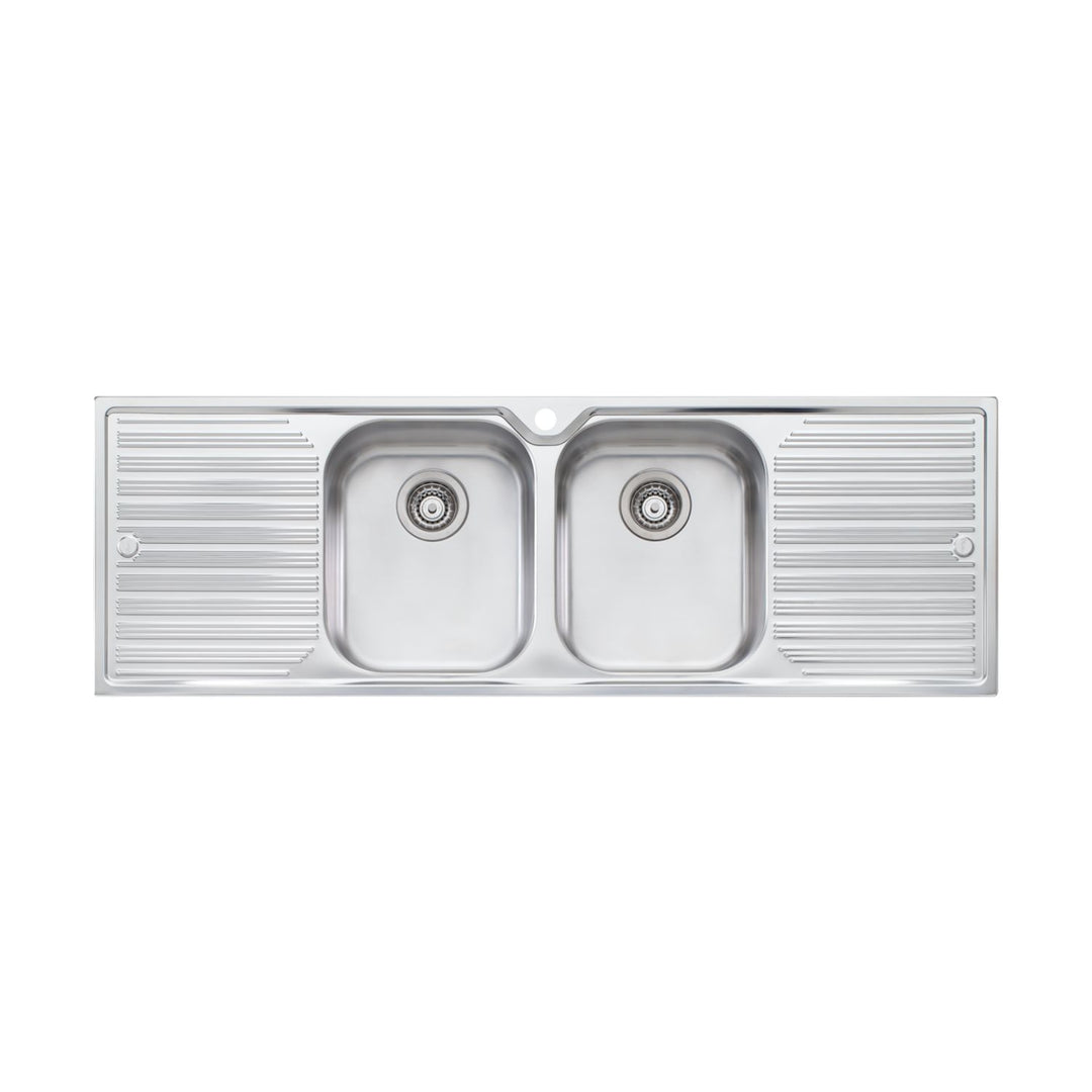 Oliveri Diaz Double Bowl Sink With Double Drainer