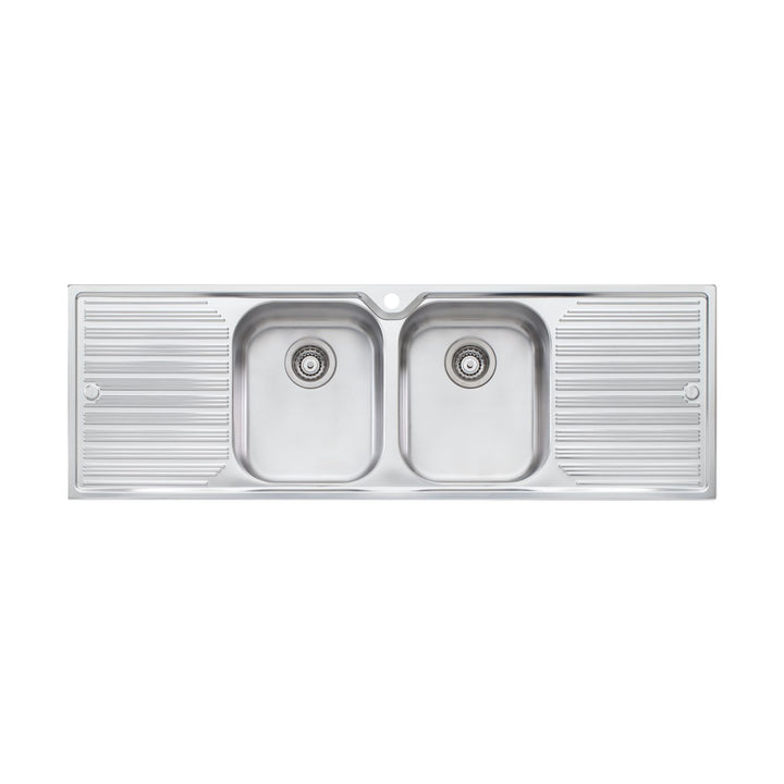 Oliveri Diaz Double Bowl Sink With Double Drainer