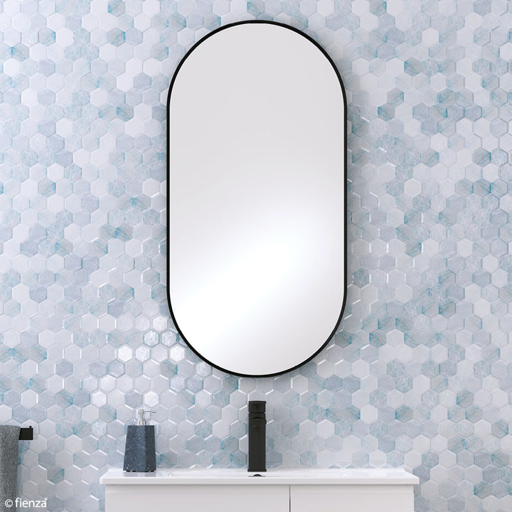 Fienza Empire Matte Black Framed Mirror