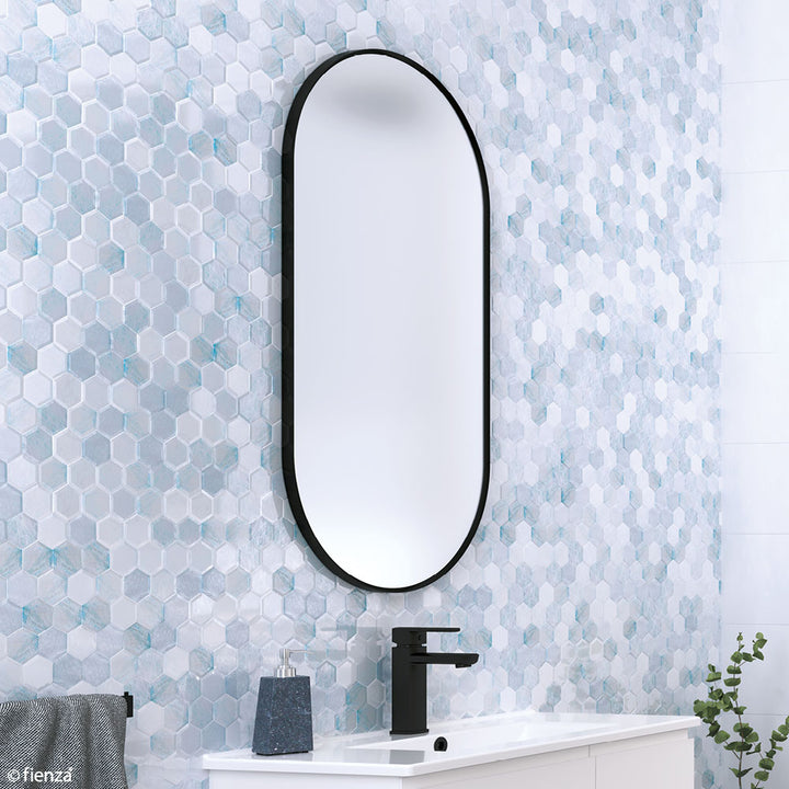 Fienza Empire Matte Black Framed Mirror