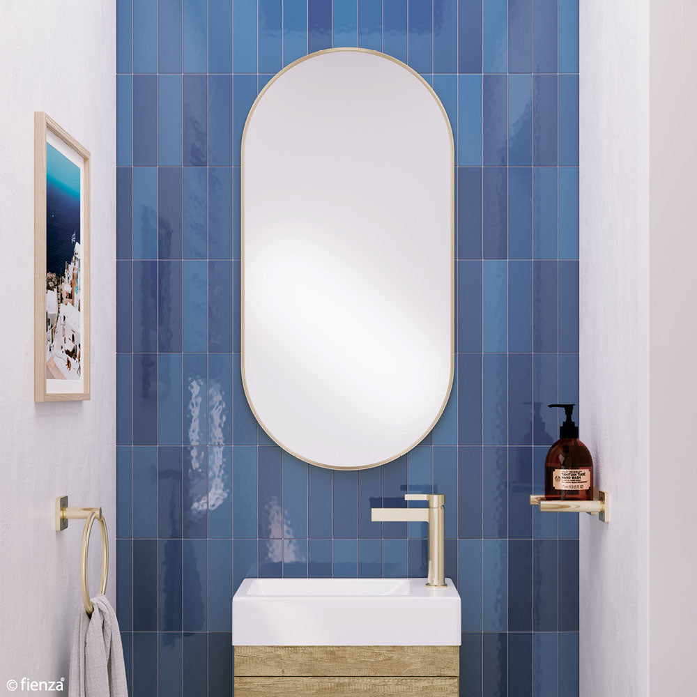 Fienza Empire Urban Brass Framed Mirror