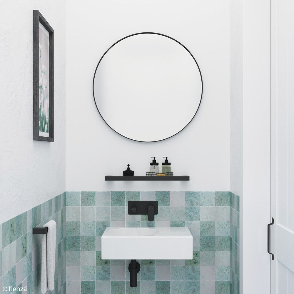 Fienza Reba Matte Black Framed Mirror