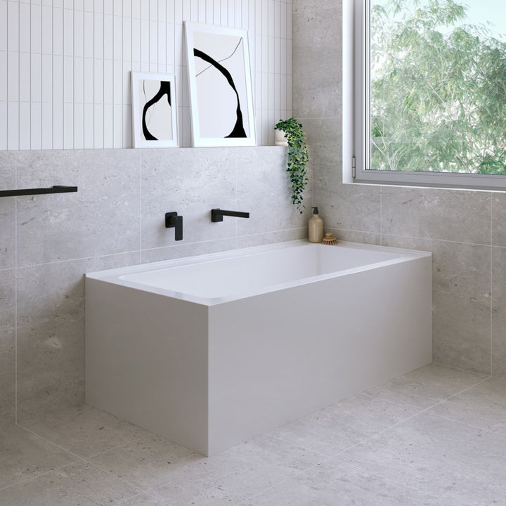 Fienza Sentor Corner Semi Freestanding Bath