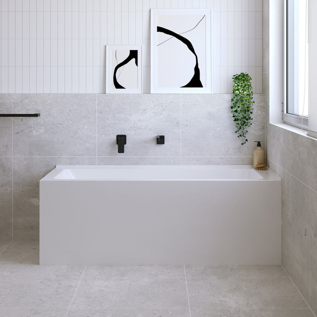 Fienza Sentor Corner Semi Freestanding Bath