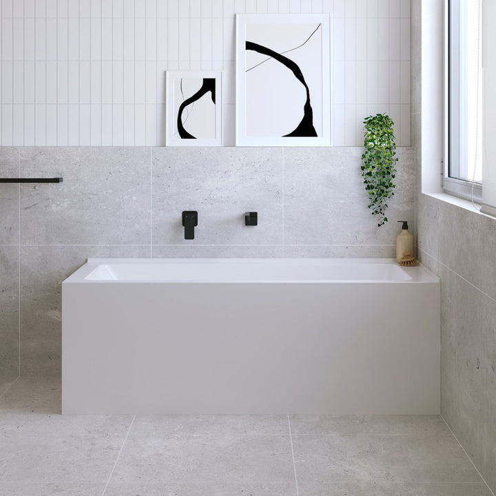 Fienza Sentor Corner Semi Freestanding Bath