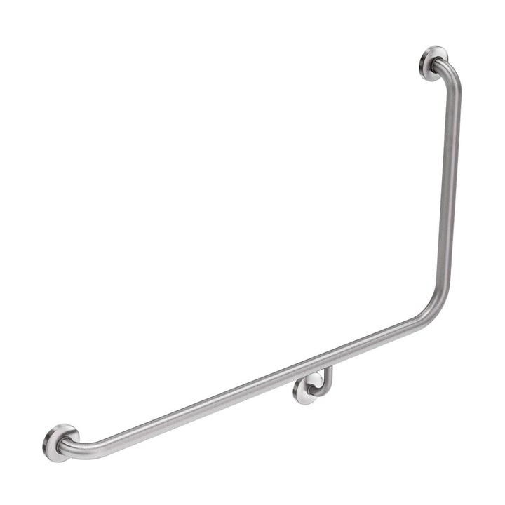 Fienza Care Accessible 90° Left-Hand Grab Rail - 960 x 600mm - Design 10