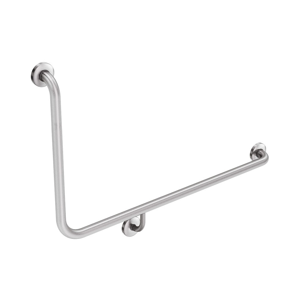 Fienza Care Accessible 90° Right-Hand Grab Rail - 960 x 600mm - Design 10