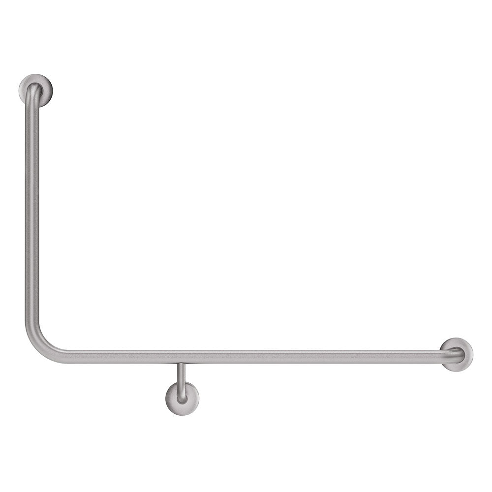 Fienza Care Accessible 90° Right-Hand Grab Rail - 960 x 600mm - Design 10
