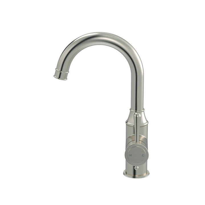 Meir Harrington Basin Mixer Brushed Nickel