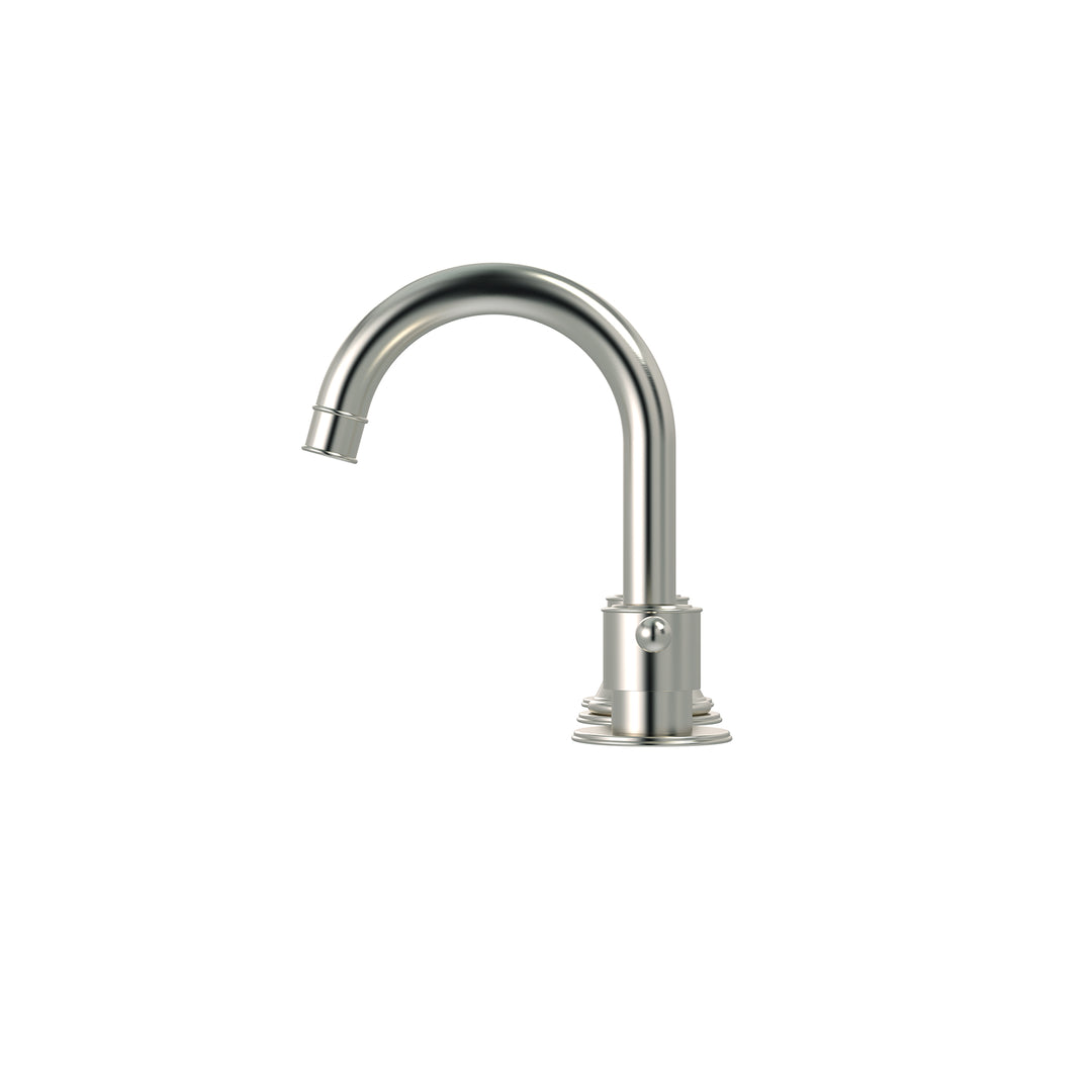 Meir Harrington Three Hole Basin Set + Lever Handle Brushed Nickel